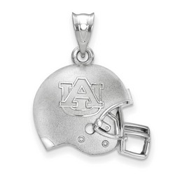 Auburn University Tigers 3D Sterling Silver Football Helmet Logo Pendant