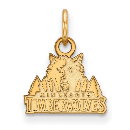 Minnesota Timberwolves XS Pendant in 14k Yellow Gold 0.83 gr