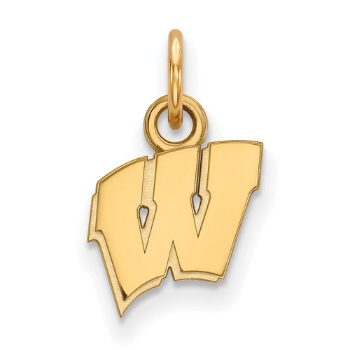 University of Wisconsin Badgers XS Pendant in 14k Yellow Gold 0.67 gr