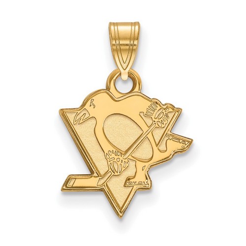 Pittsburgh Penguins Small Pendant in 10k Yellow Gold 0.84 gr