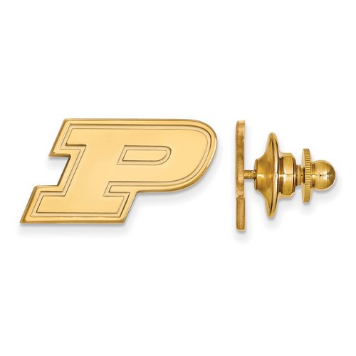 Purdue University Boilermakers Gold Plated Silver Purdue Lapel Pin 1.94 gr