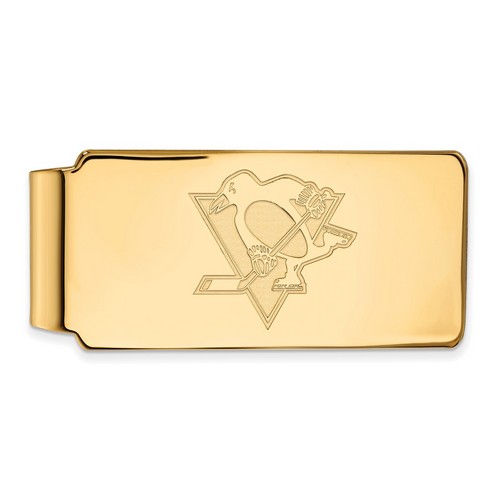 Pittsburgh Penguins Money Clip in 14k Yellow Gold 17.42 gr