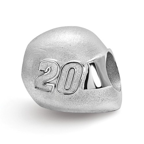 Matt Kenseth #20 Car Number Bead On Helmet In Sterling Silver