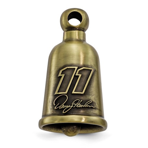 Denny Hamlin #11 Biker Bell & Signature Pendant In Sterling Silver 10.00 Gr