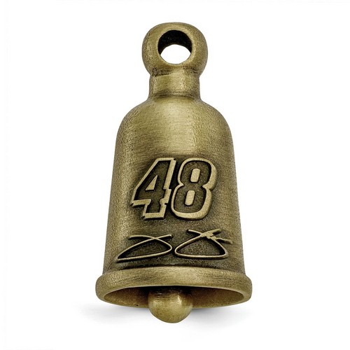 Jimmie Johnson #48 Biker Bell & Signature Pendant In Sterling Silver 10.00 Gr
