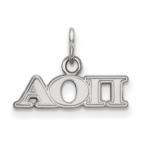 Alpha Omicron Pi Sorority XS Pendant in Sterling Silver 0.83 gr