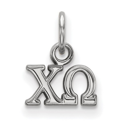 Chi Omega Sorority XS Pendant in Sterling Silver 0.75 gr