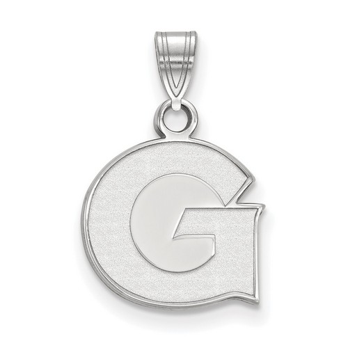 Georgetown University Hoyas Small Pendant in Sterling Silver 1.48 gr