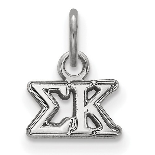 Sigma Kappa Sorority XS Pendant in Sterling Silver 0.75 gr