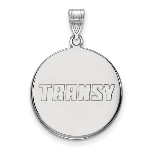 Transylvania University Pioneers Large Disc Pendant in Sterling Silver 4.39 gr