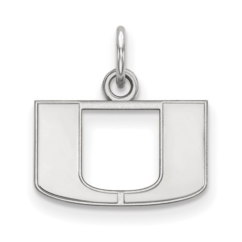 University of Miami Hurricanes XS Pendant in Sterling Silver 1.12 gr