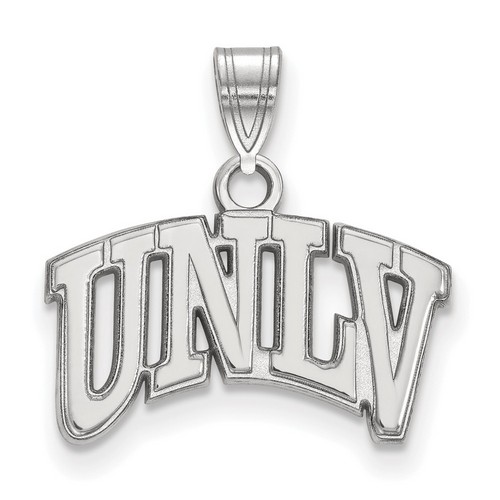 University Nevada Las Vegas UNLV Rebels Small Pendant in Sterling Silver 1.40 gr