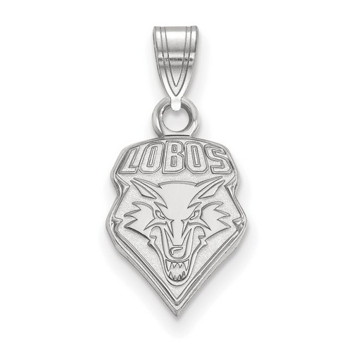 University of New Mexico Lobos Small Pendant in Sterling Silver 1.04 gr