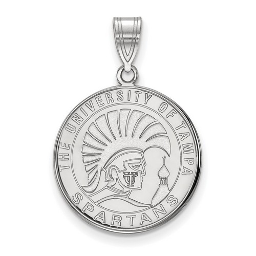 University of Tampa Spartans Large Pendant in Sterling Silver 3.11 gr
