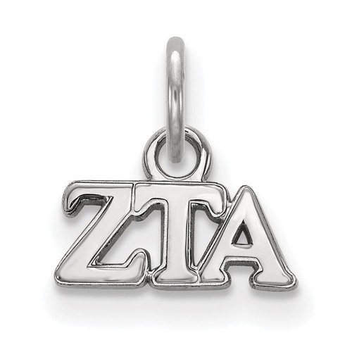 Zeta Tau Alpha Sorority XS Pendant in Sterling Silver 0.75 gr