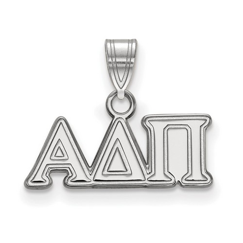 Alpha Delta Pi Sorority Small Pendant in Sterling Silver 1.01 gr
