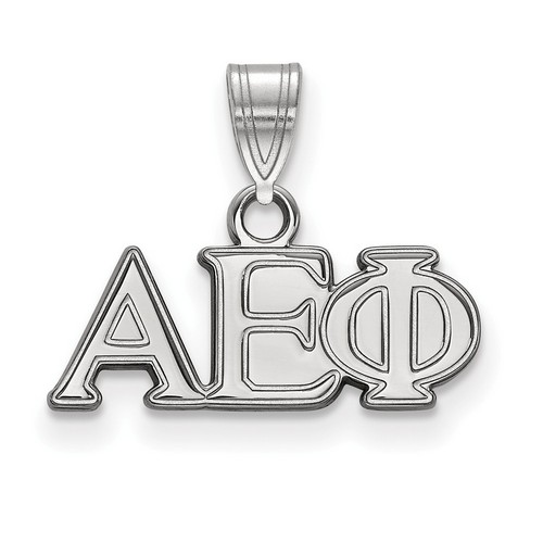 Alpha Epsilon Phi Sorority Small Pendant in Sterling Silver 1.35 gr