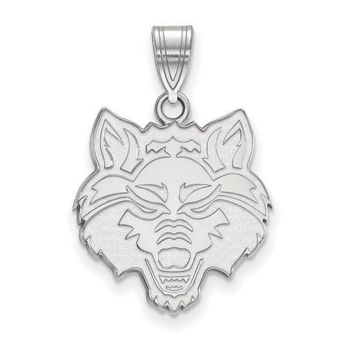 Arkansas State University Red Wolves Large Pendant in Sterling Silver 2.51 gr