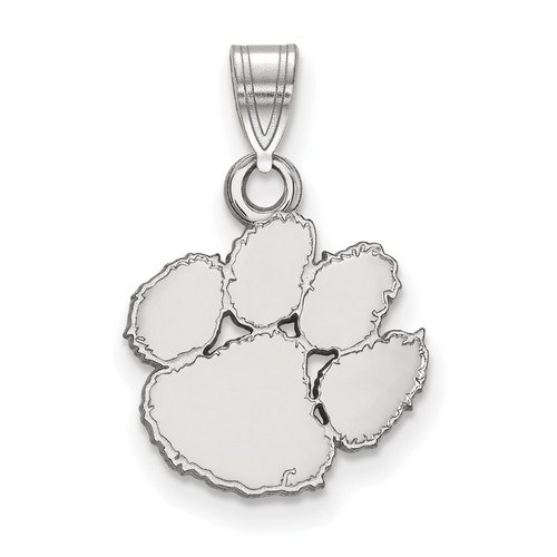 Clemson University Tigers Small Pendant in Sterling Silver 1.50 gr