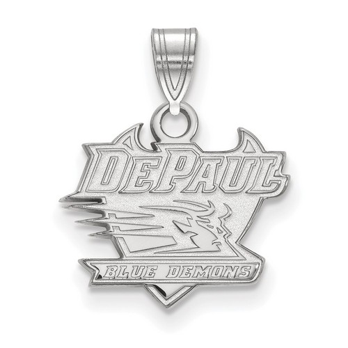 DePaul University Blue Demons Small Pendant in Sterling Silver 1.28 gr