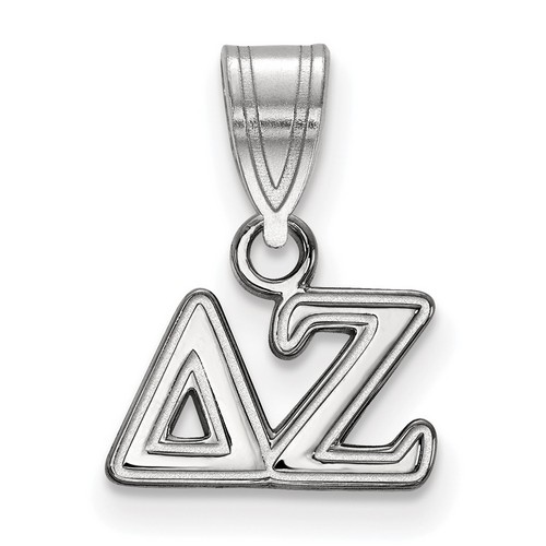 Delta Zeta Sorority Small Pendant in Sterling Silver 1.72 gr