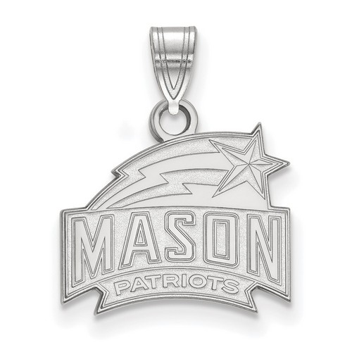 George Mason University Patriots Small Pendant in Sterling Silver 1.55 gr