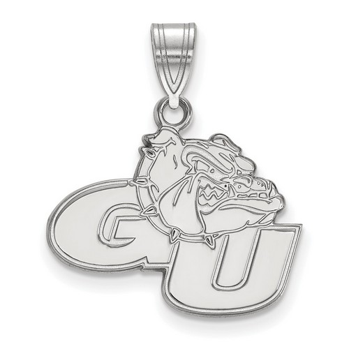 Gonzaga University Bulldogs Medium Pendant in Sterling Silver 2.38 gr