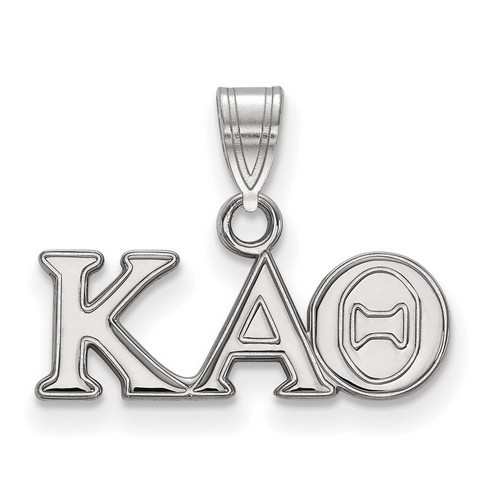 Kappa Alpha Theta Sorority Small Pendant in Sterling Silver 1.17 gr