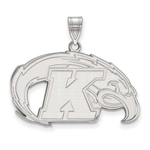 Kent State University Golden Flashes Large Pendant in Sterling Silver 4.62 gr