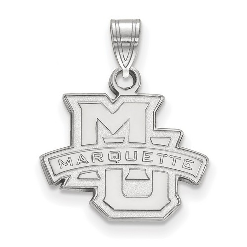 Marquette University Golden Eagles Small Pendant in Sterling Silver 1.58 gr