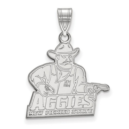 New Mexico State University Aggies Large Pendant in Sterling Silver 2.77 gr