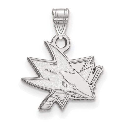 San Jose Sharks Small Pendant in Sterling Silver 1.20 gr