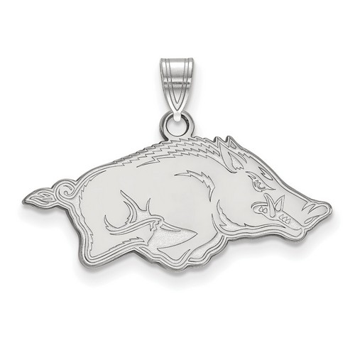 University of Arkansas Razorbacks Small Pendant in Sterling Silver 2.44 gr
