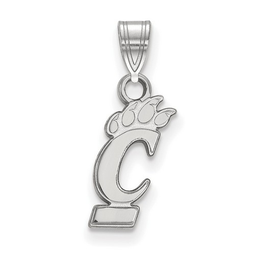 University of Cincinnati Bearcats Small Pendant in Sterling Silver 0.65 gr