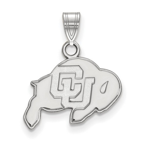 University of Colorado Buffaloes Small Pendant in Sterling Silver 1.49 gr