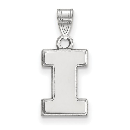 University of Illinois Fighting Illini Small Pendant in Sterling Silver 1.07 gr