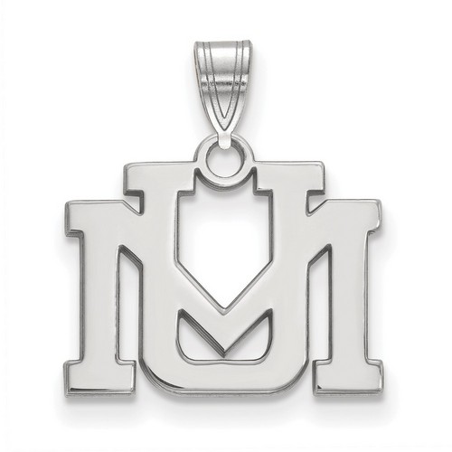 University of Montana Grizzlies Small Pendant in Sterling Silver 1.74 gr