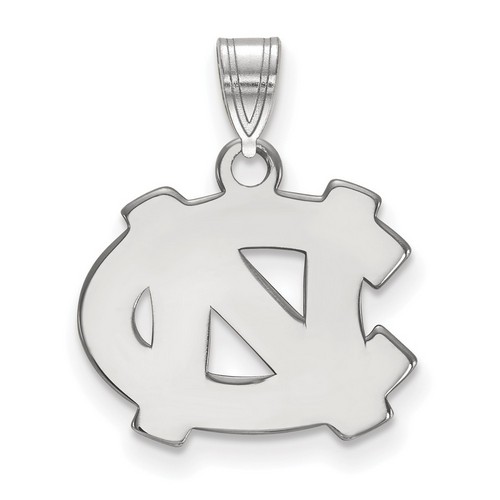 University of North Carolina Tar Heels Small Pendant in Sterling Silver 1.77 gr