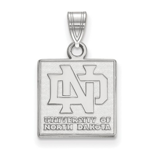 University of North Dakota Fighting Hawks Small Sterling Silver Pendant 1.68 gr