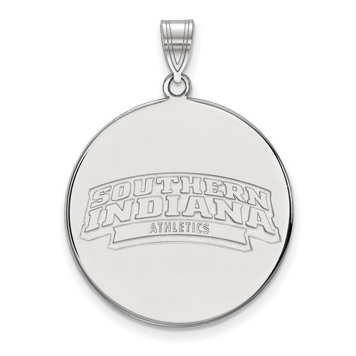 USI Southern Indiana Screaming Eagles XL Disc Pendant in Sterling Silver 5.48 gr