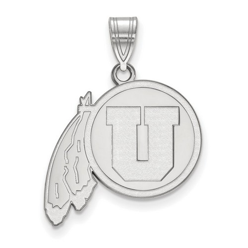 University of Utah Utes Large Pendant in Sterling Silver 2.61 gr