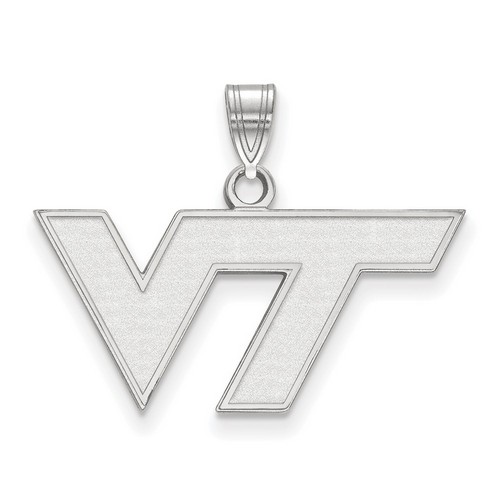 Virginia Tech Hokies Small Pendant in Sterling Silver 1.95 gr