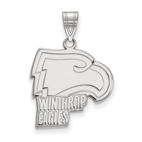 Winthrop University Eagles Large Pendant in Sterling Silver 3.16 gr