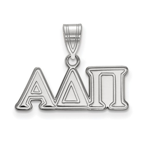 Alpha Delta Pi Sorority Medium Pendant in Sterling Silver 1.89 gr