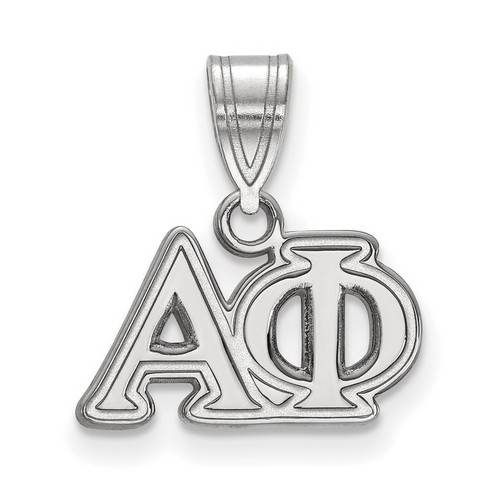 Alpha Phi Sorority Medium Pendant in Sterling Silver 1.82 gr