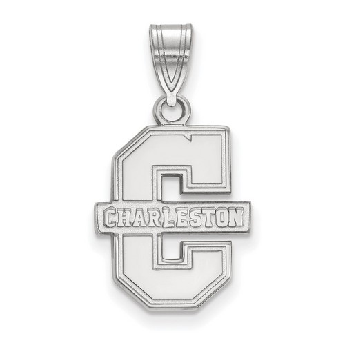 College of Charleston Cougars Medium Pendant in Sterling Silver 1.79 gr