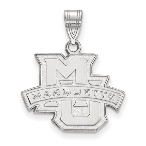 Marquette University Golden Eagles Medium Pendant in Sterling Silver 2.45 gr