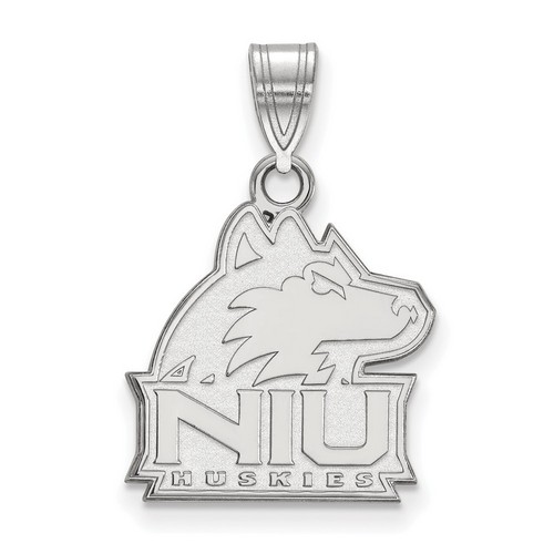 Northern Illinois University Huskies Medium Pendant in Sterling Silver 2.18 gr