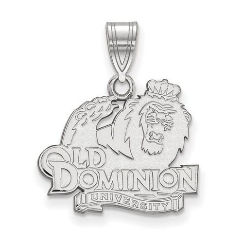 Old Dominion University Monarchs Medium Pendant in Sterling Silver 2.15 gr