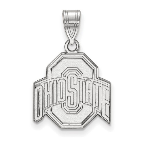 Ohio State University Buckeyes Medium Pendant in Sterling Silver 2.21 gr